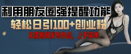 利用微信朋友圈小红点功能引流,精准创业粉丝-洪烁网创