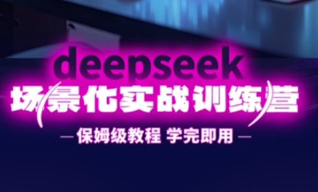 DeepSeek场景化实战训练营，保姆级教程，学完即用，手把手教你用DeepSeek提升效率-洪烁网创